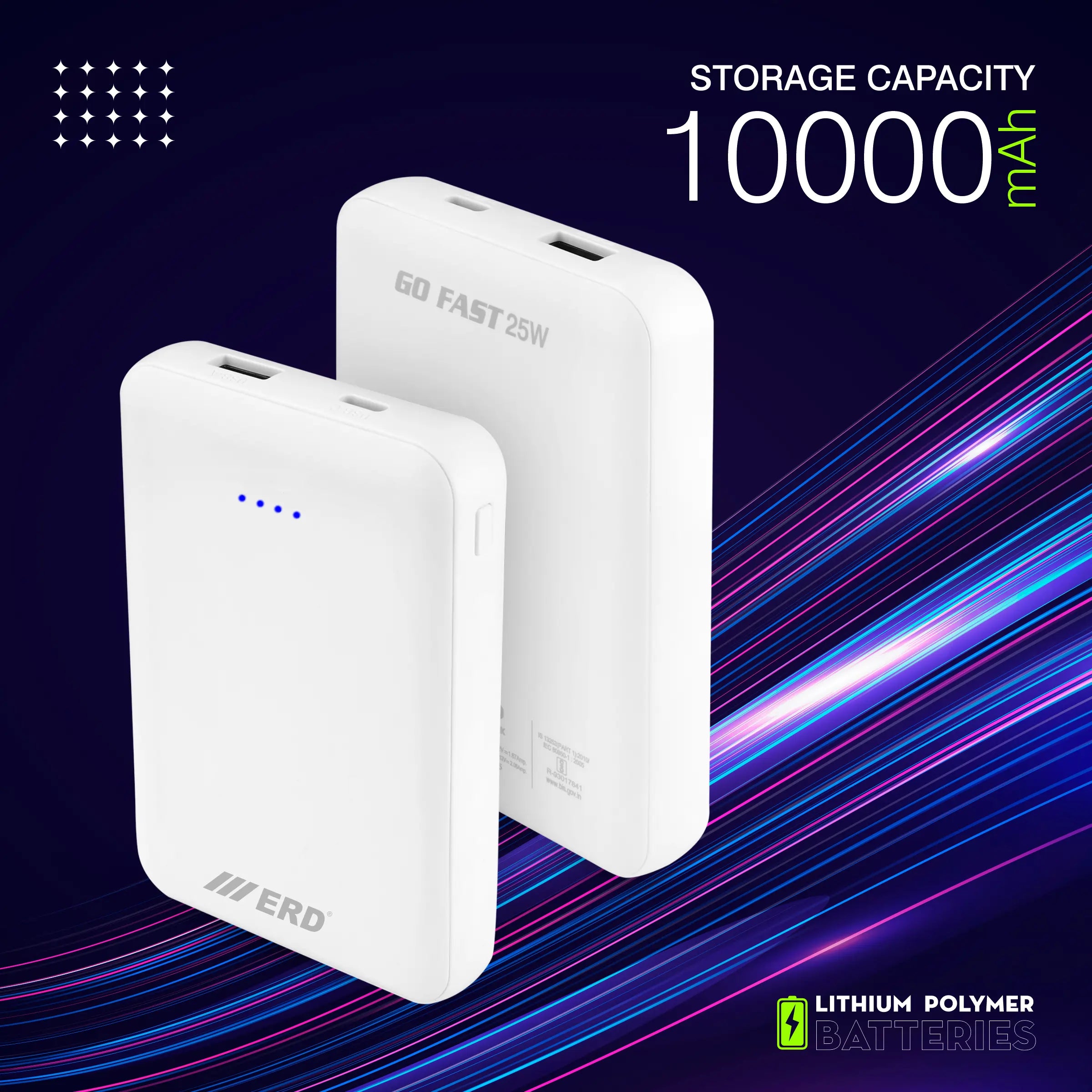 ERD PB-160 Power Bank 10000 mAh (25W)